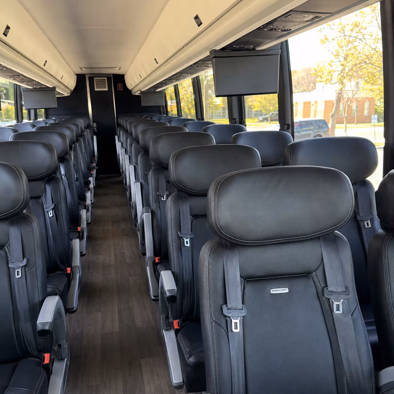 dayton charter bus interior gallery